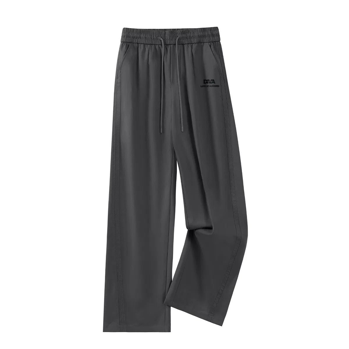 Детские брюки прямого кроя Main Character Pants Logo MINISO, Dark Gray