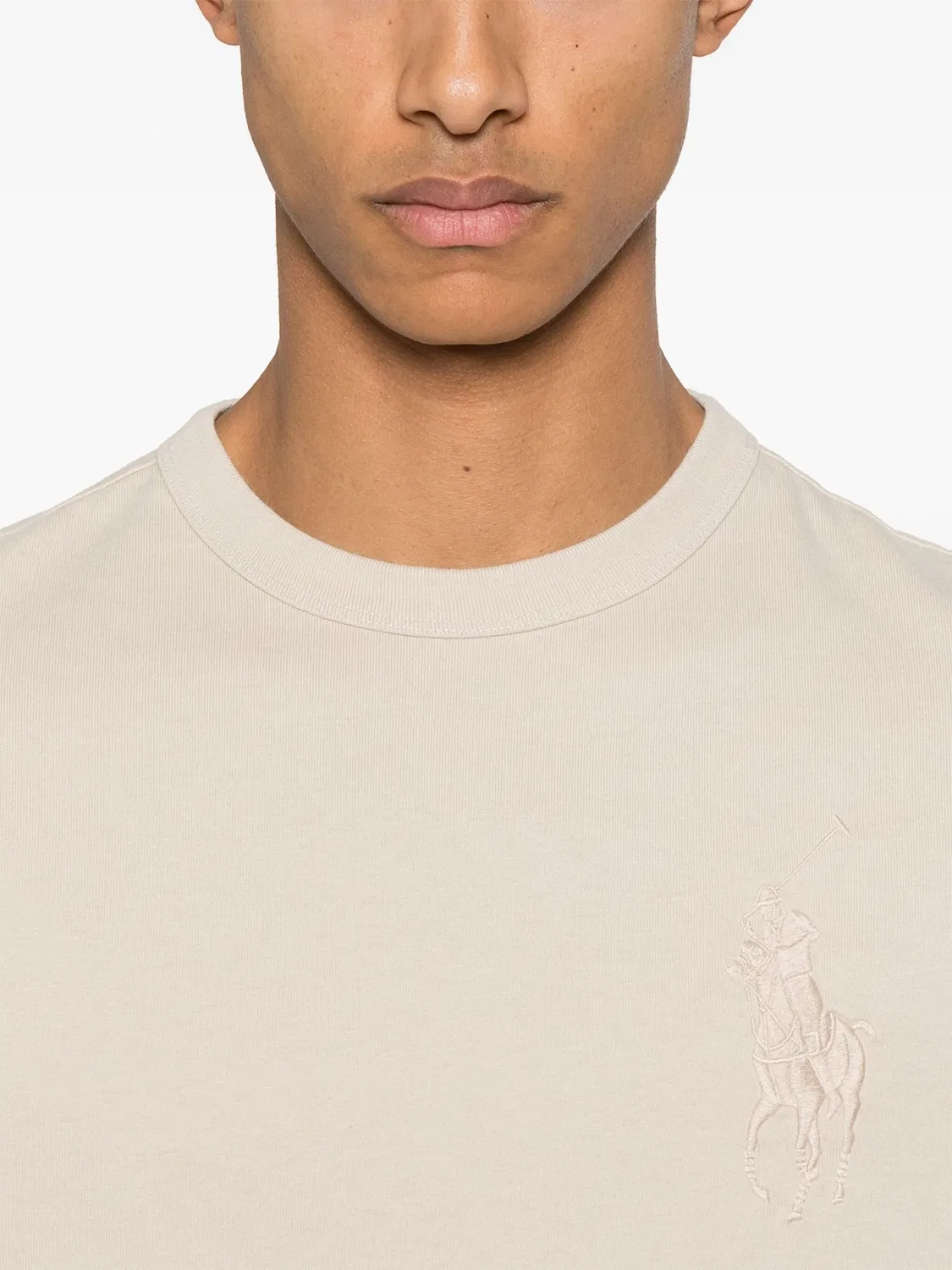 Polo Ralph Lauren Футболка Pony серый — фото 4
