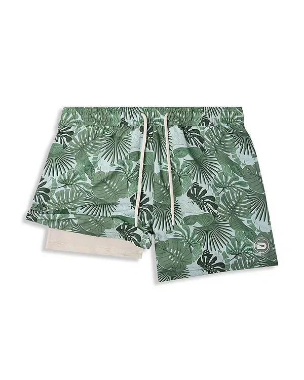 Детские плавки для мальчиков с принтом Jungle Palms The Drip Shop, зеленый — фото 4