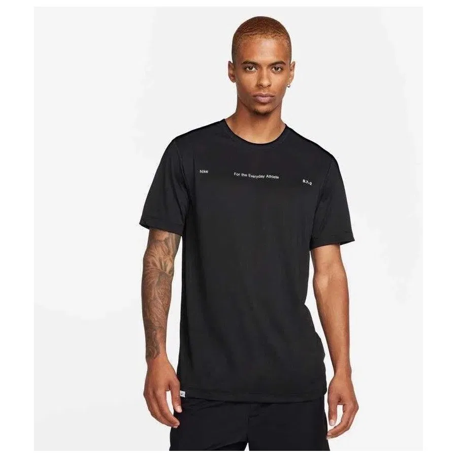 Футболка спортивная с принтом Dri Fit Tee Dye Nike, Черный