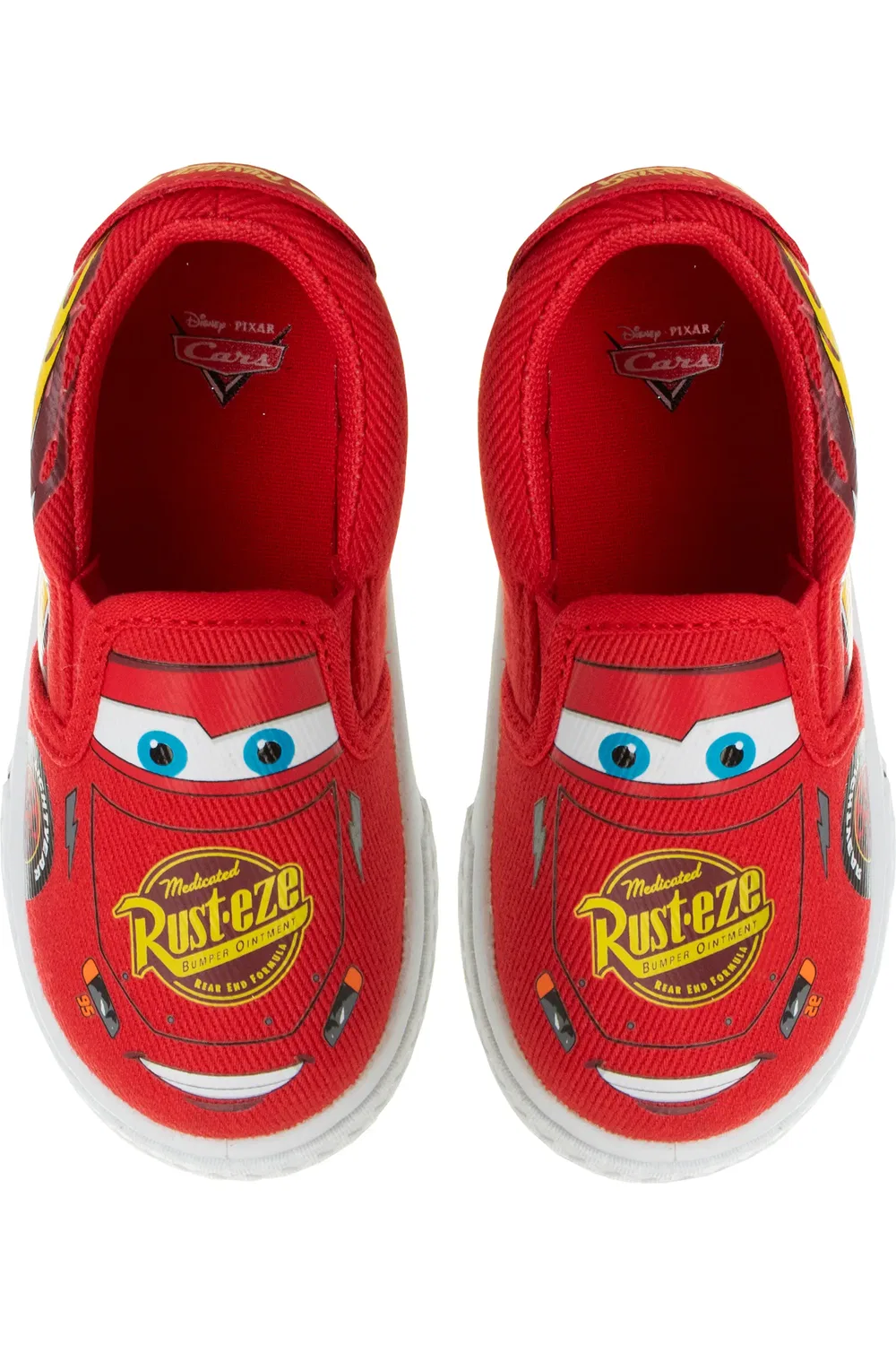 Кроссовки детские на липучке Lightning McQueen JOSMO, красный — фото 4