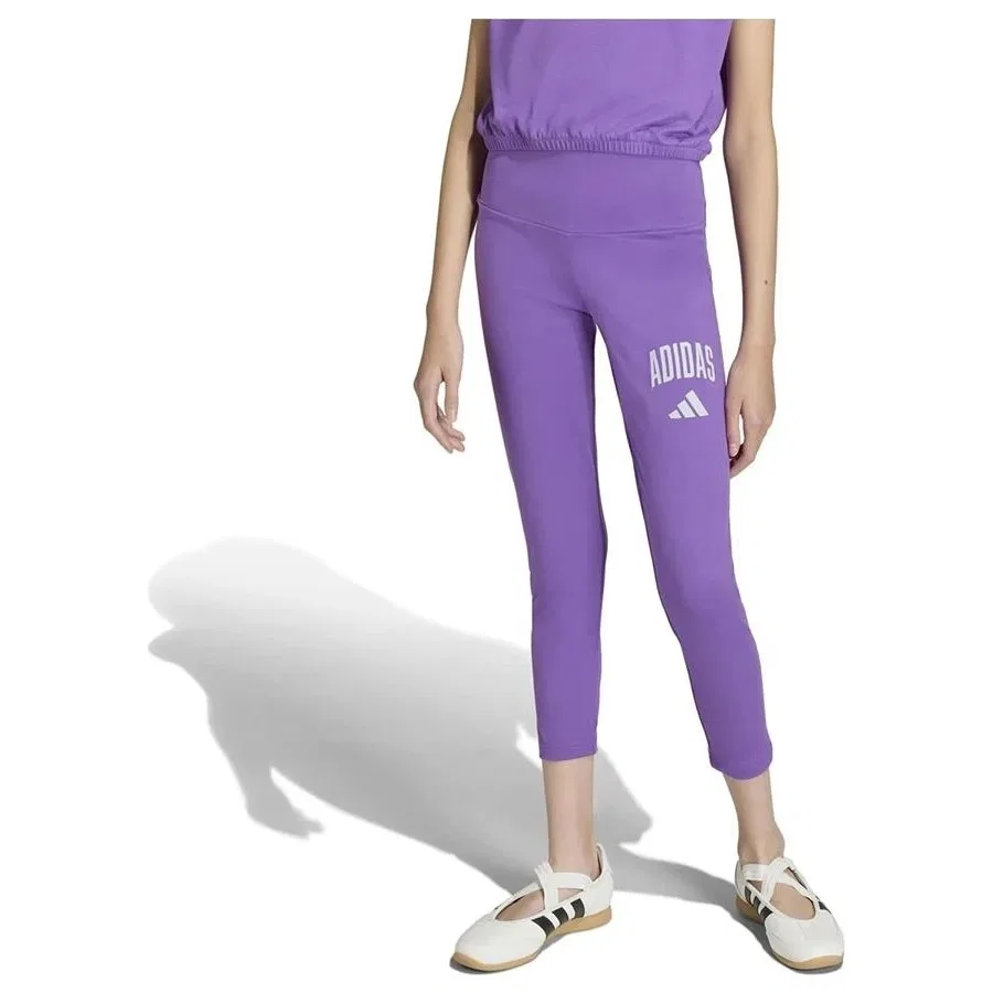 Детские спортивные шорты с принтом Jg Clgt Leg adidas, Фиолетовый — фото 2
