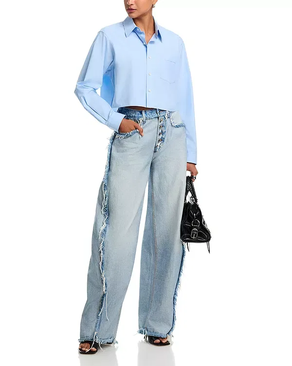 Женские джинсы с завышенной талией Blow up Alexander Wang, Inverted Blue — фото 2