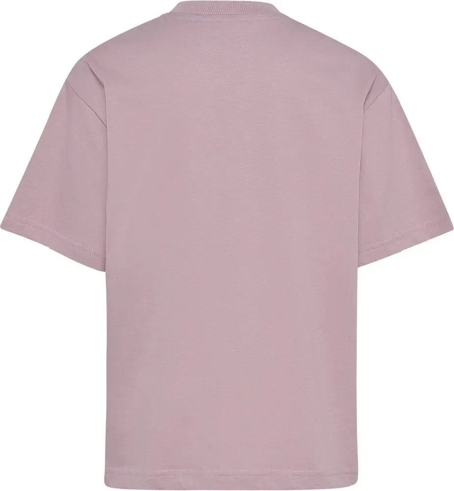 Футболка свободная с принтом пчела Hmljr Loose T-Shirt S/S Bee Hummel, фиолетовый — фото 2