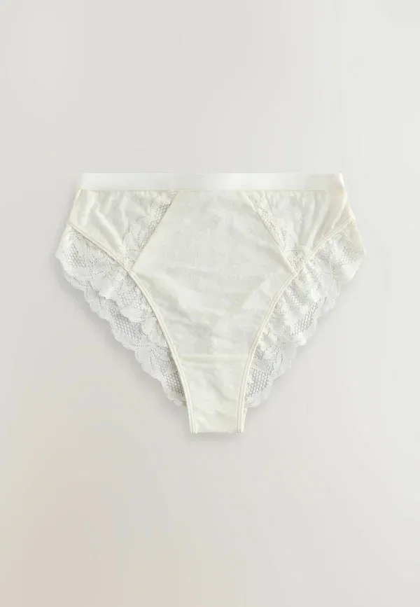 Комплект трусов, кружевные, 3 pack - briefs, Next, Green, Pink, Cream, зеленый/розовый — фото 3