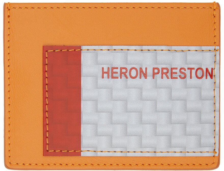 

Держатель для карт с оранжевой лентой Heron Preston