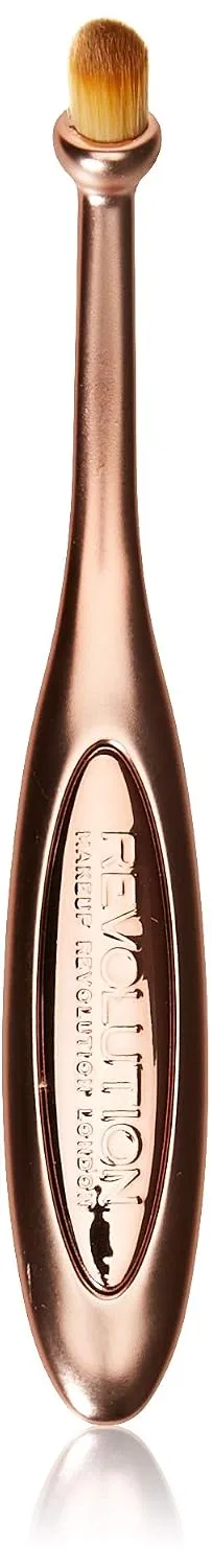 Кисть для макияжа Precision Brush Oval Flat Eye, Makeup Revolution, 1 шт, Золотой