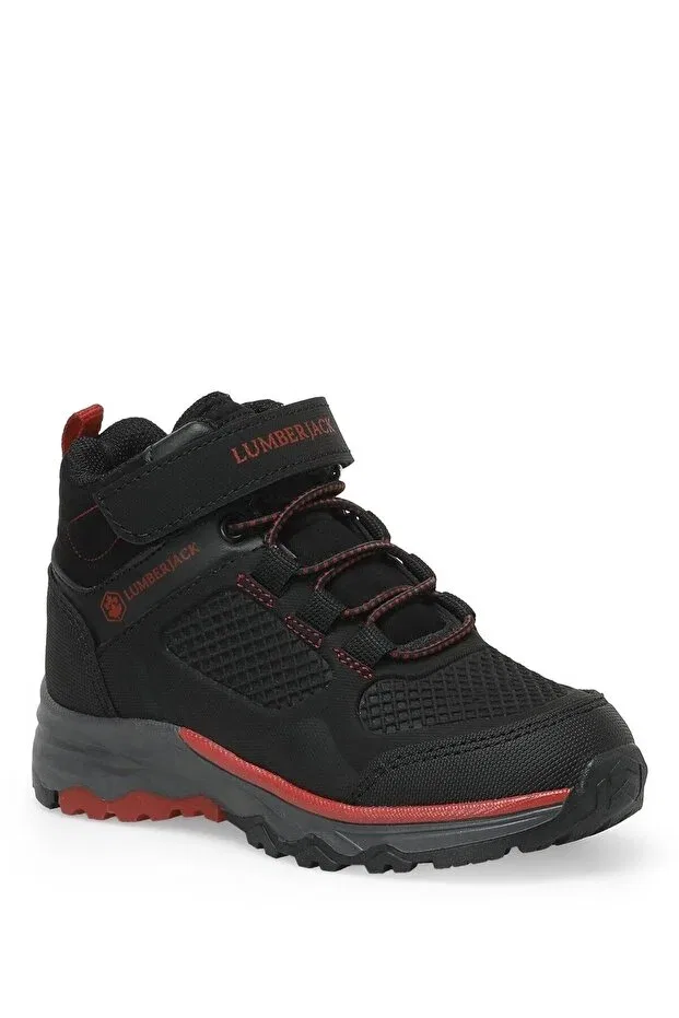 Детские ботинки для мальчиков непромокаемые Blanka hi 2pr black boy's outdoor boots Lumberjack, Black-Red