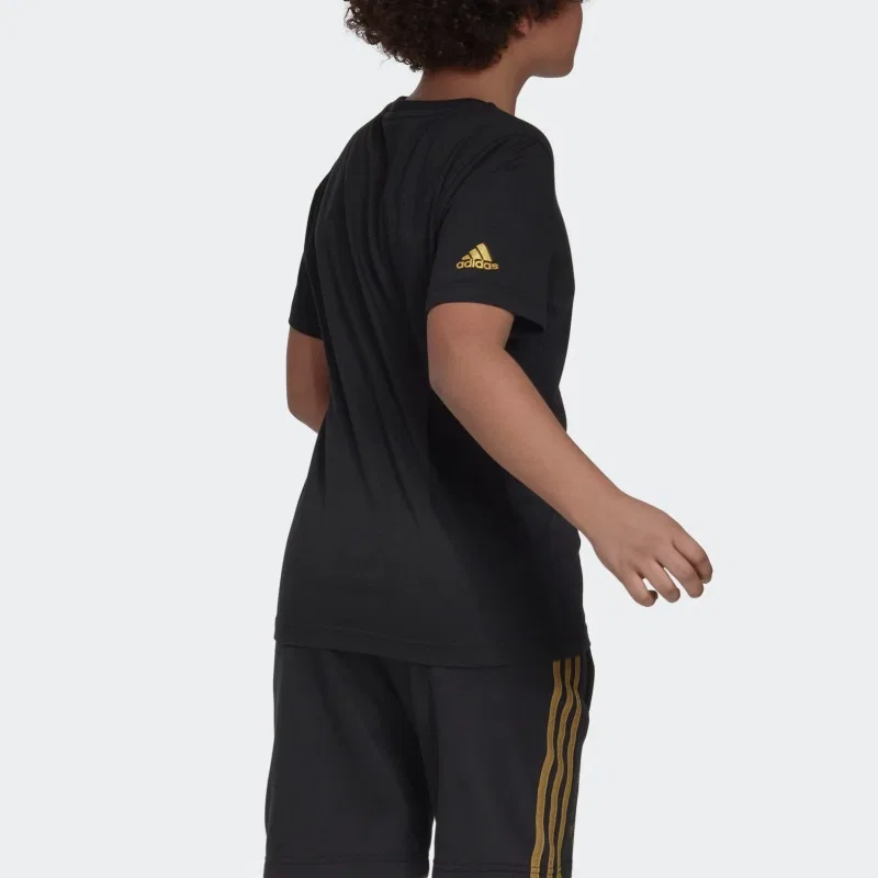 Детская футболка с принтом Juventus Adidas, Black — фото 4