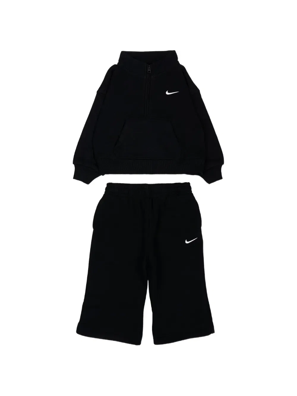 Спортивный костюм с вышитым логотипом Nike Kids, черный