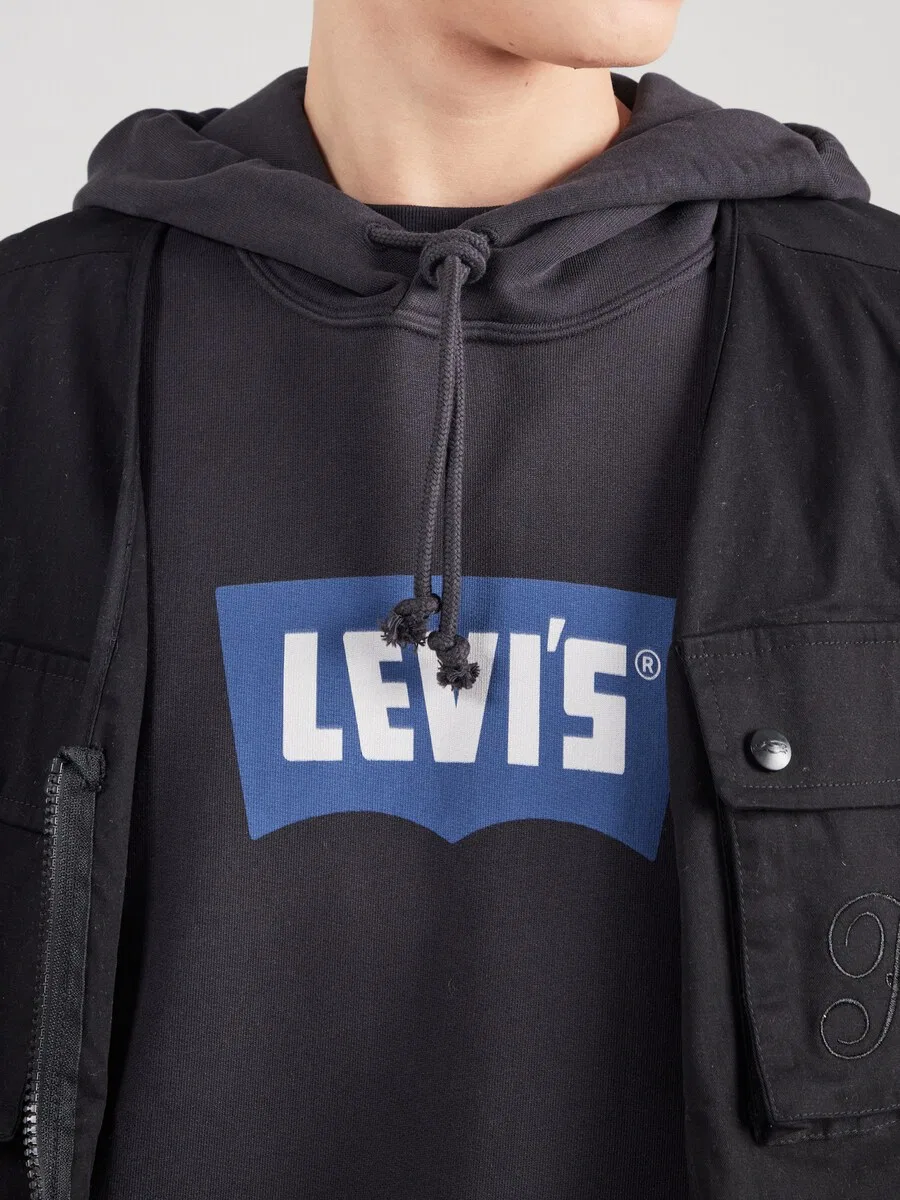 Толстовка LEVI'S 'Premium Graphic' черного цвета — фото 2