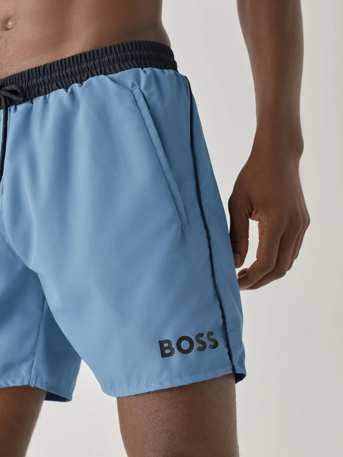 Голубые быстросохнущие шорты для плавания BOSS Starfish — фото 2