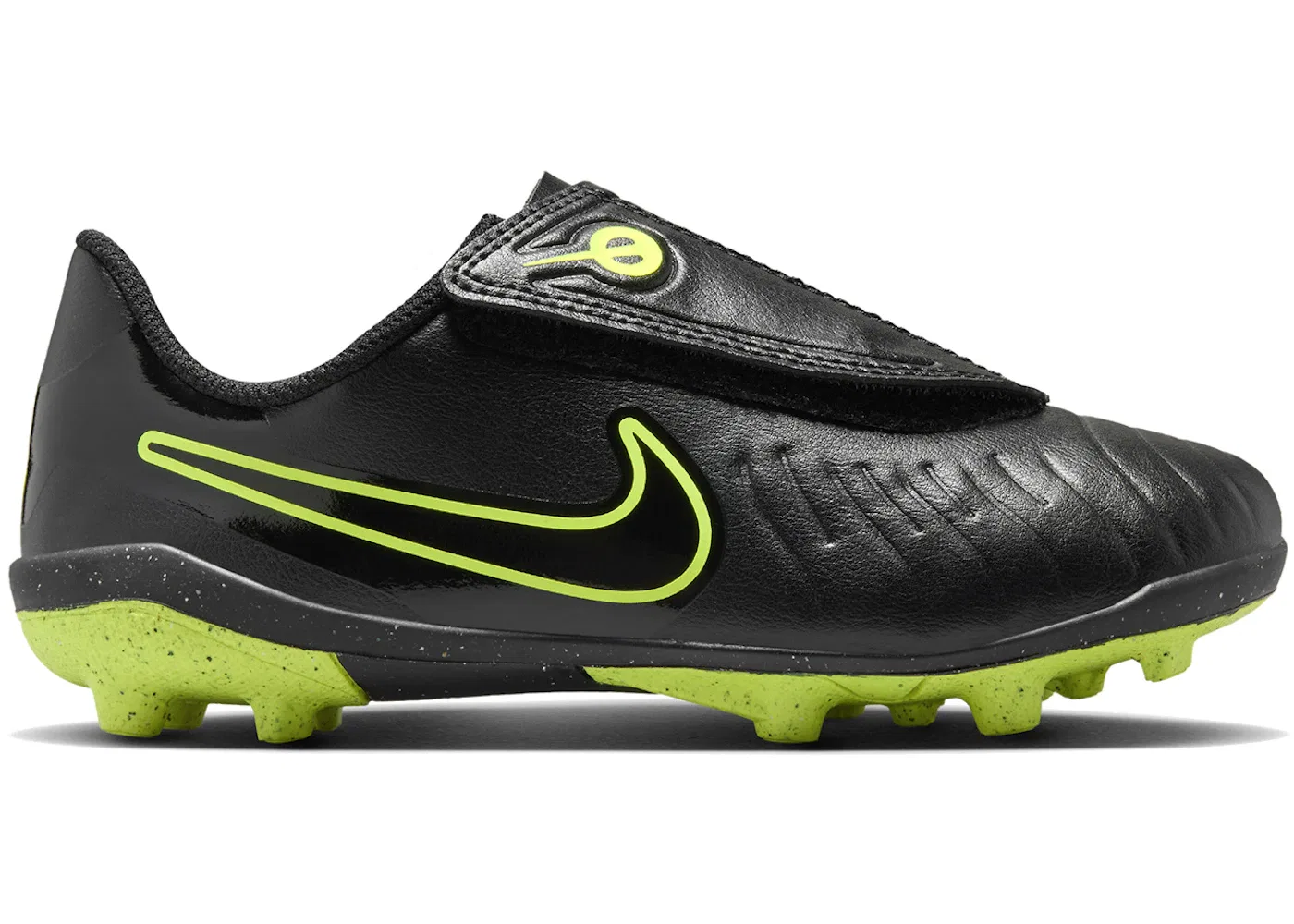Детские бутсы Nike Tiempo Legend 10 Club MG, Black/Volt