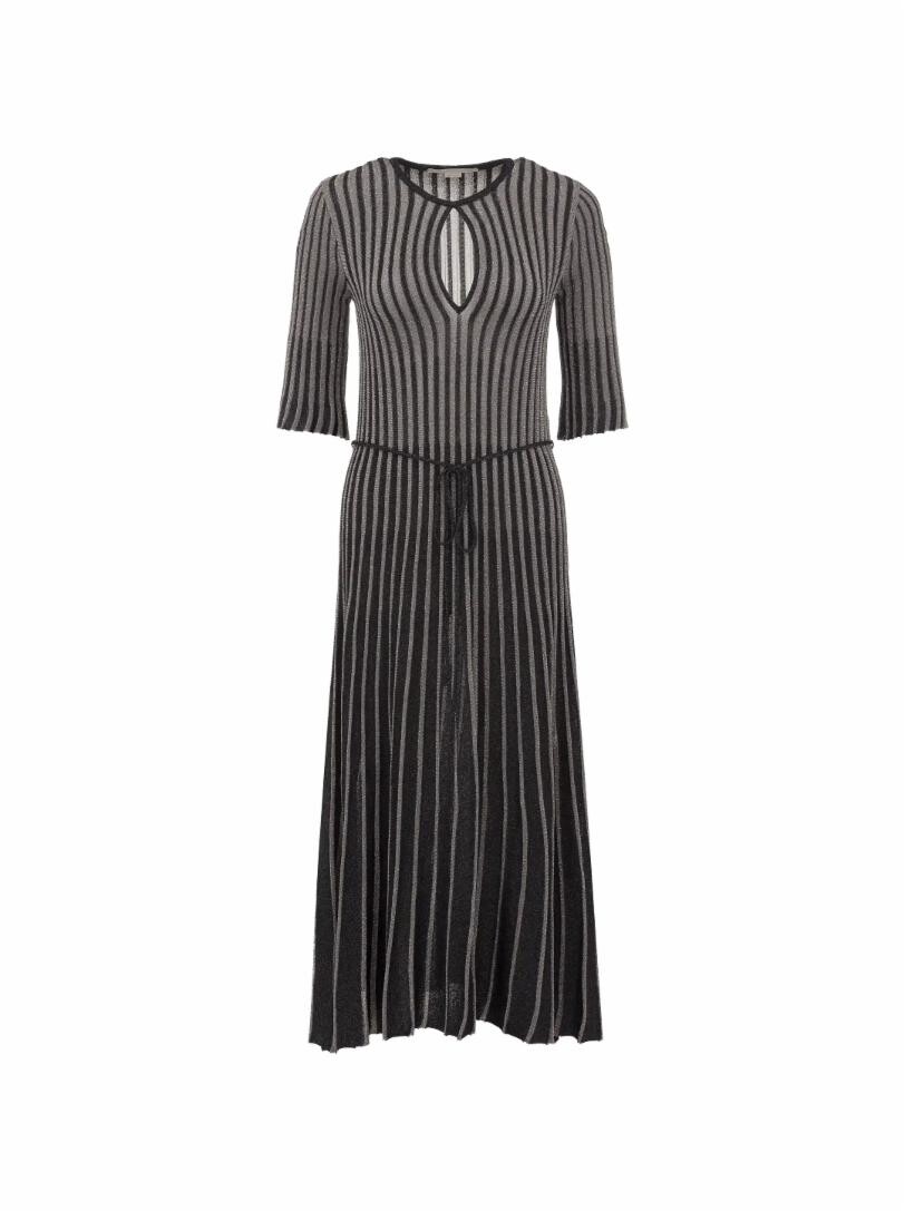 

Плиссированное платье с эффектом металлик Stella McCartney