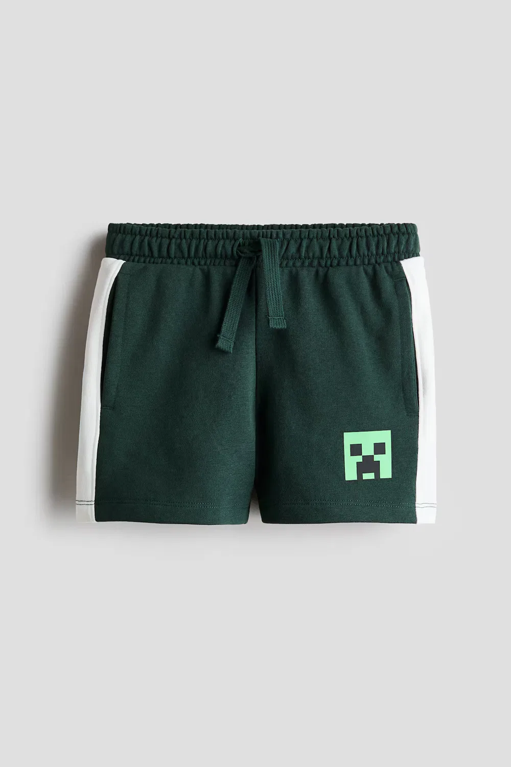 Спортивные шорты с узорчатым принтом H&M, Dunkelgrün/Minecraft