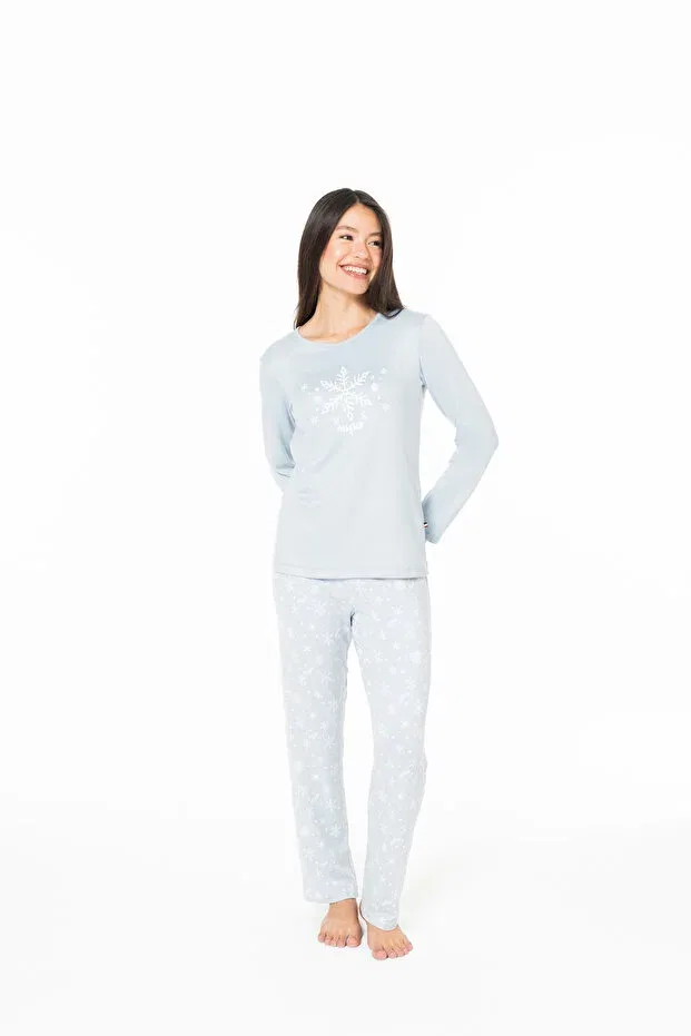 Женская пижама с длинным рукавом U.S. Polo Assn., Blue