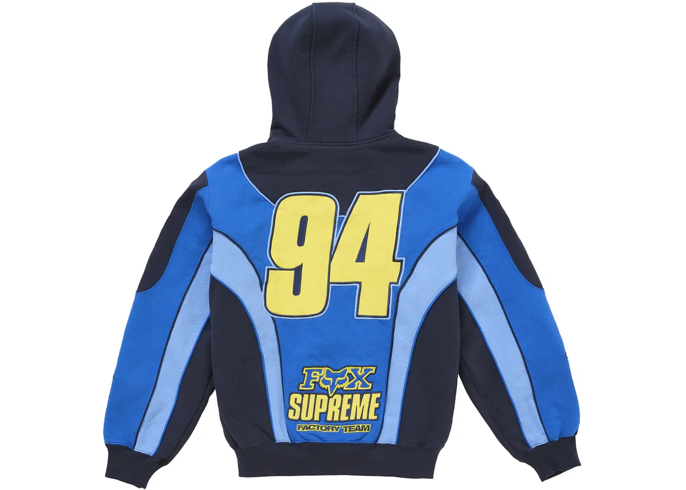 Мужская худи на молнии Supreme Fox Racing, Blue — фото 2