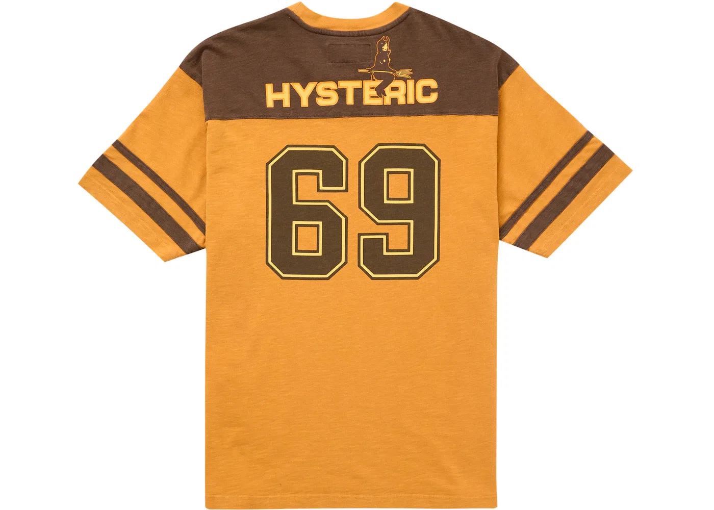 Мужская футболка Supreme Hysteric Glamour 69 Football Top, Light Orange — фото 2