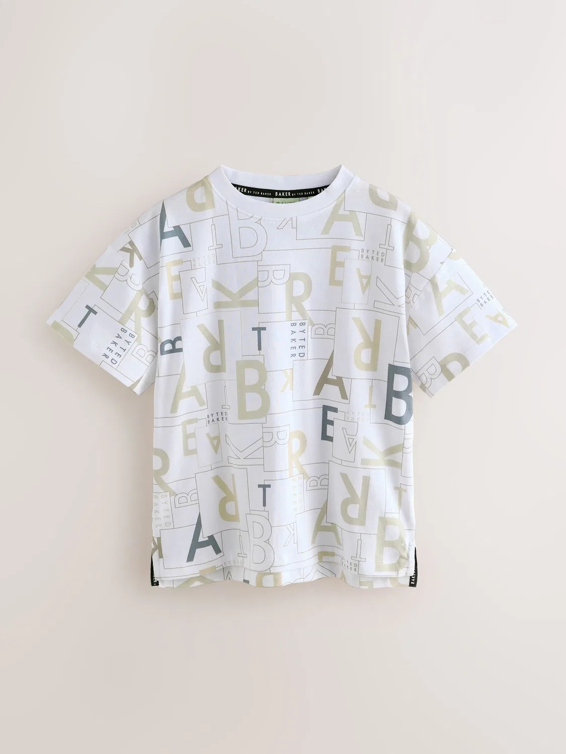 Футболка с принтом Baker by Ted Baker Letter Print, белый