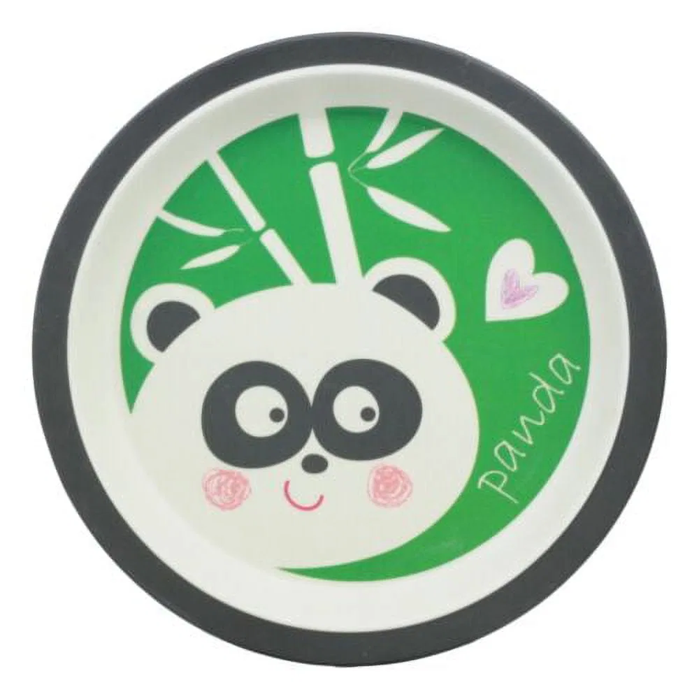 Детский набор посуды из бамбука 5 предметов, Panda, Ebros Gift, multi color — фото 3