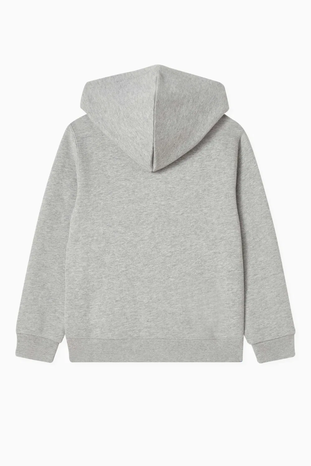 Худи на молнии из хлопковой смеси Logo Zip Polo Ralph Lauren, серый — фото 2
