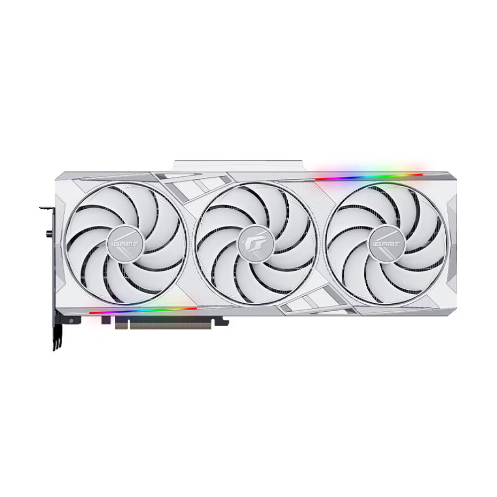 

Видеокарта Colorful iGame GeForce RTX 4080 SUPER Vulcan W OC, 16 ГБ, белый