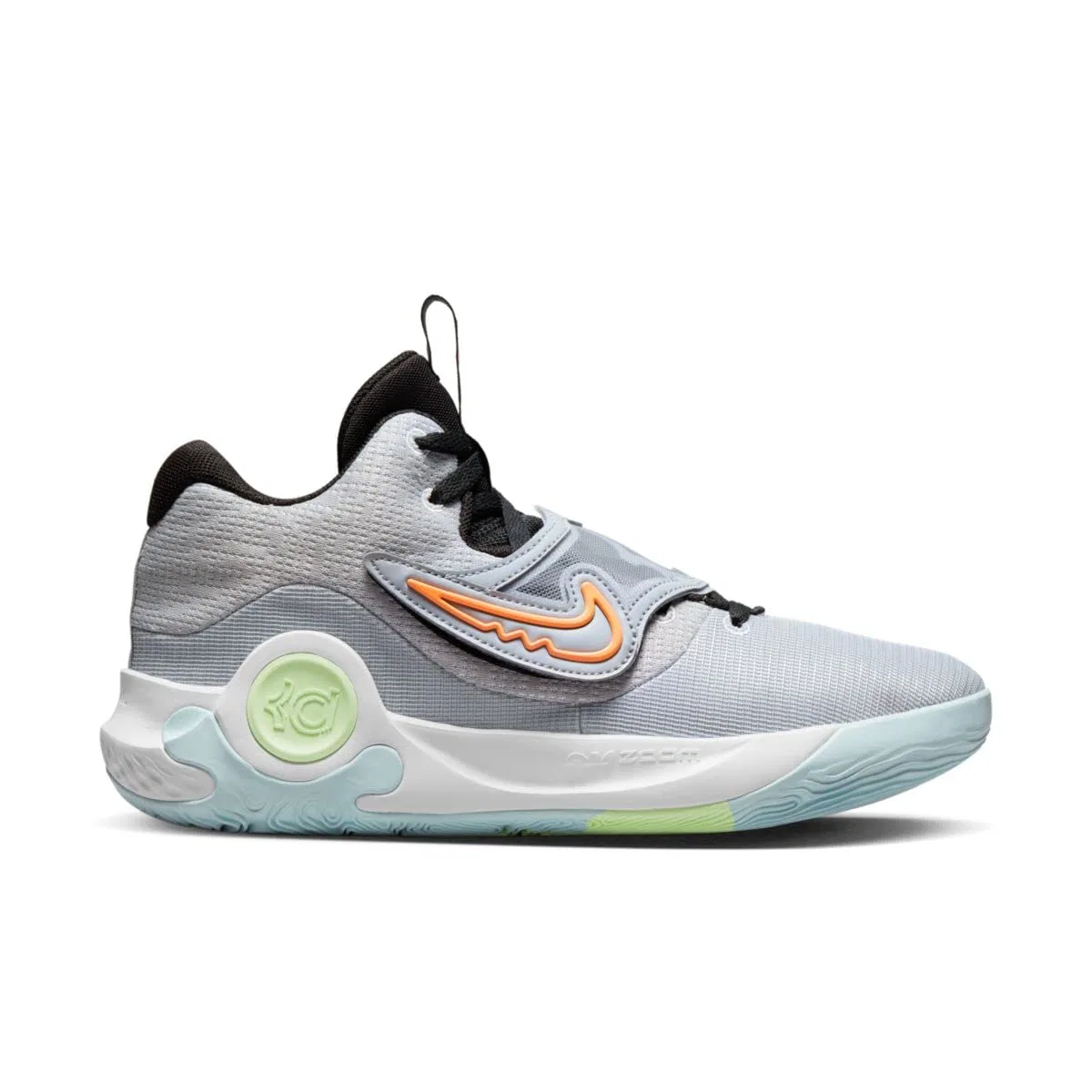 Детские кроссовки для девочек с принтом Kd Trey 5x NIKE, Wolf Grey White Barely Volt