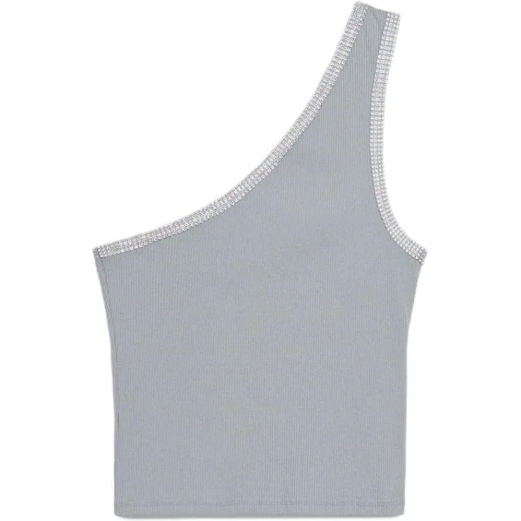Женский топ без рукавов прямого кроя ZARA, Dark Gray