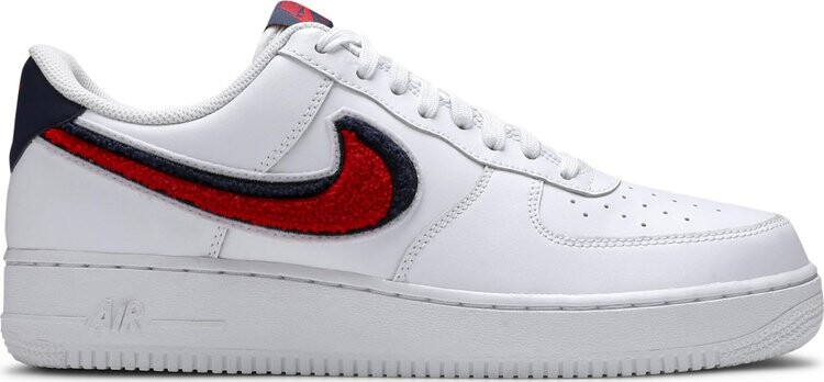 

Кроссовки Nike Air Force 1 07 LV8 'Chenille Swoosh', белый, Белый;серый, Кроссовки Nike Air Force 1 07 LV8 'Chenille Swoosh', белый