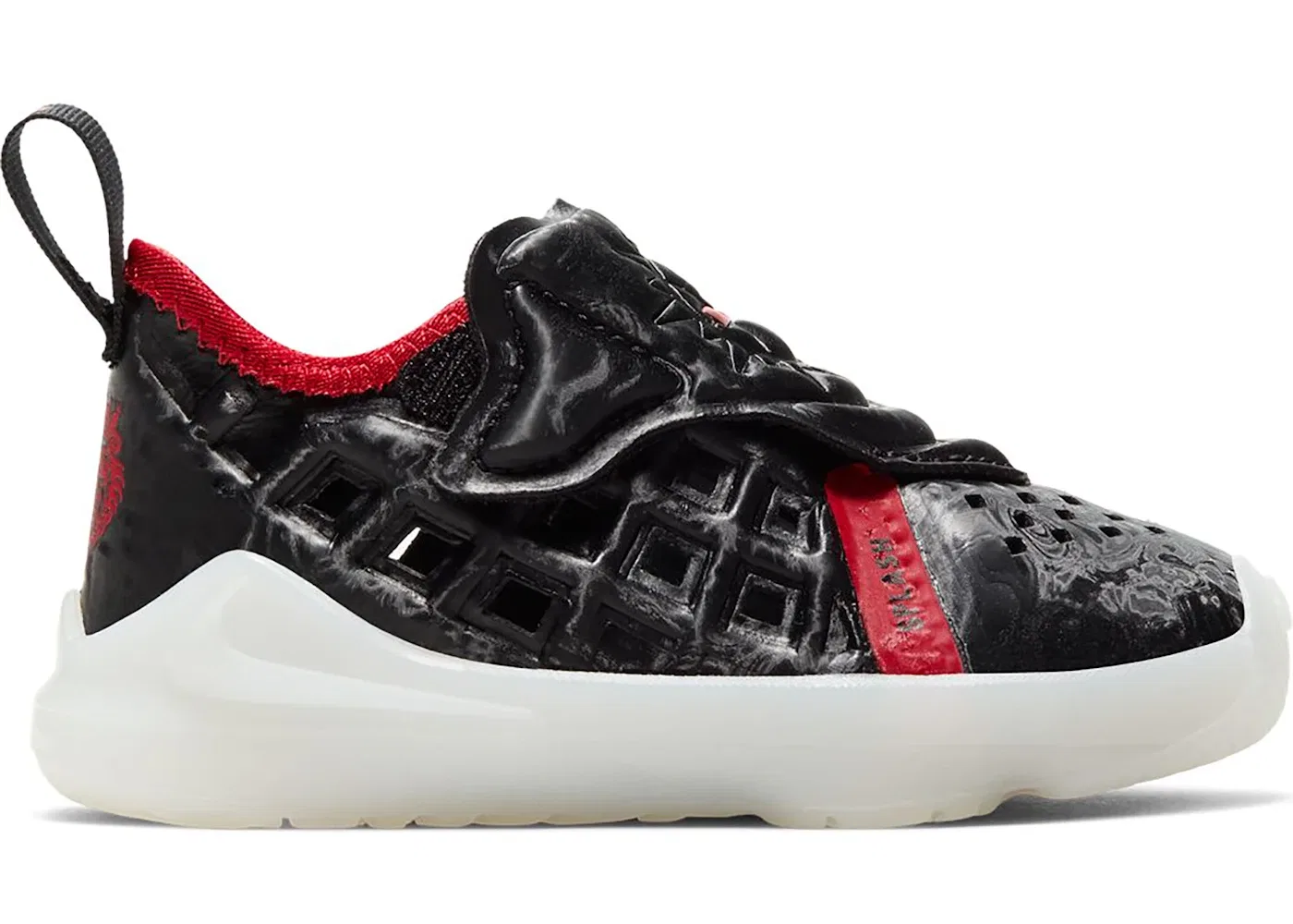 Детские кроссовки для мальчиков с принтом Nike LeBron 17 Dunked Nike, Black/White-University Red