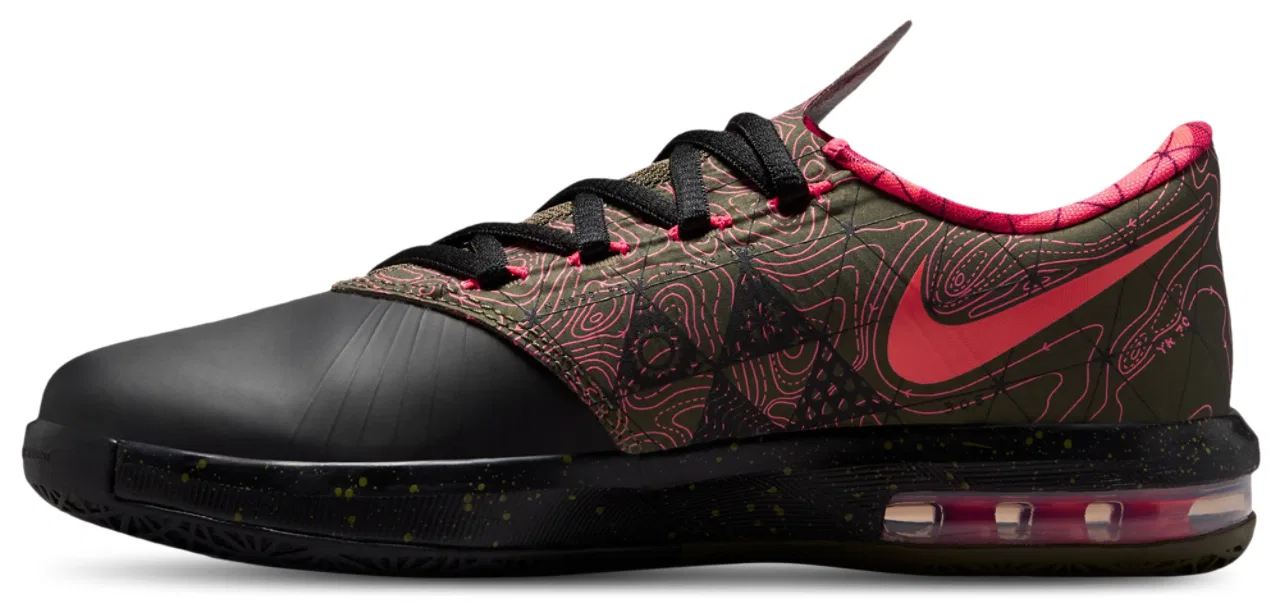 Детские баскетбольные кроссовки для мальчиков Nike KD VI, Black/Red — фото 2