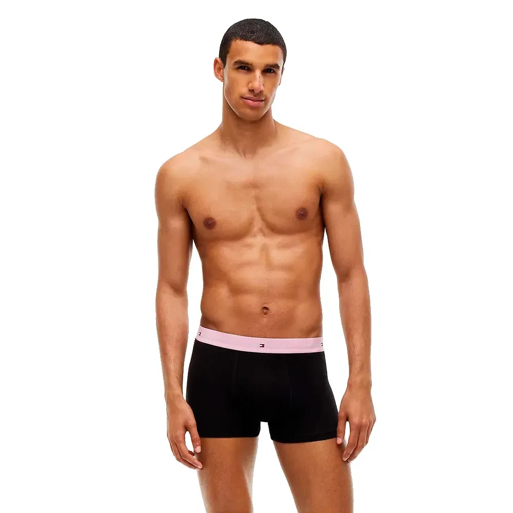 Мужские боксеры-трусы из хлопка с эластаном Tommy hilfiger, Black — фото 3