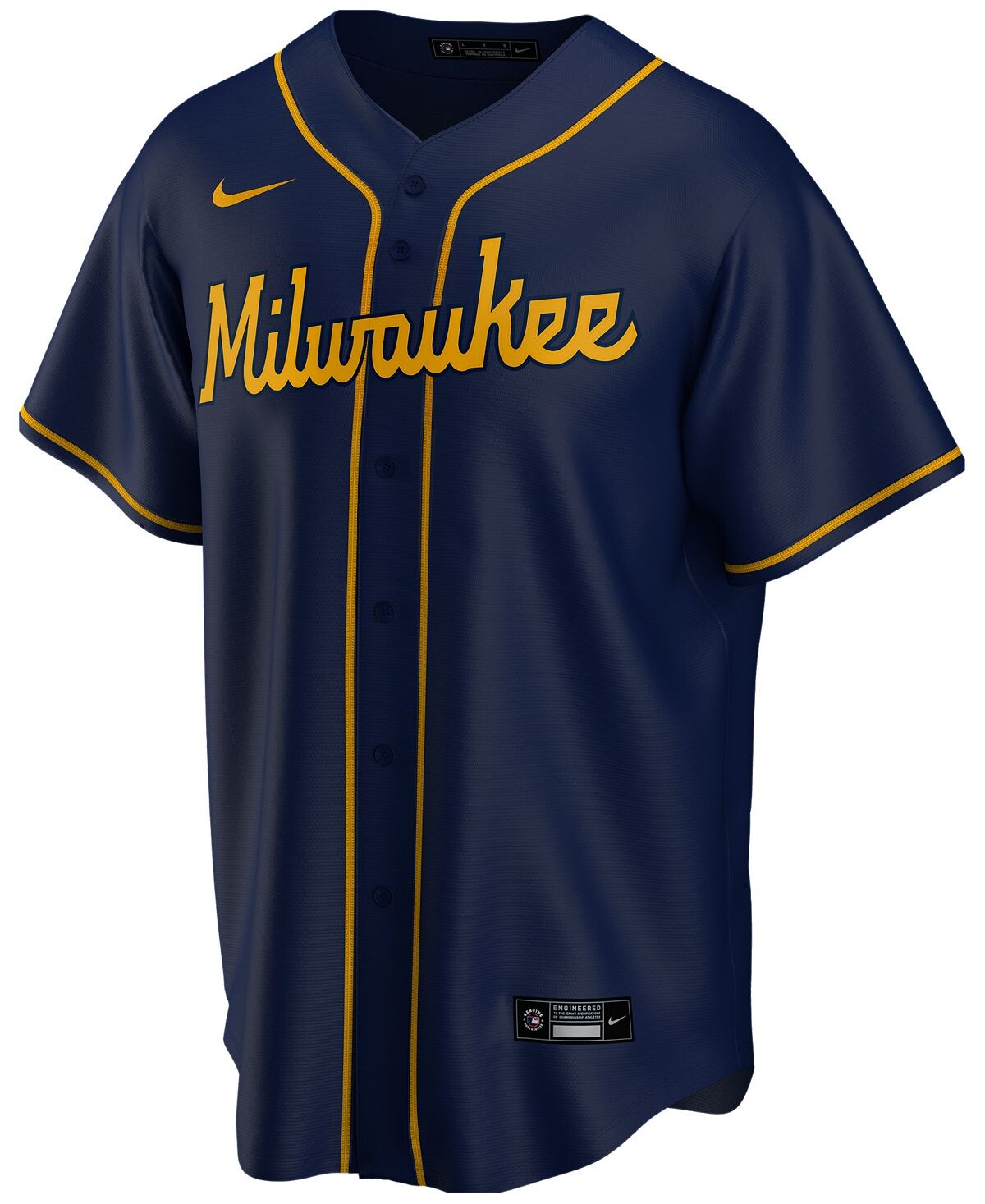 

Официальная пустая копия мужского трикотажа milwaukee brewers Nike, синий