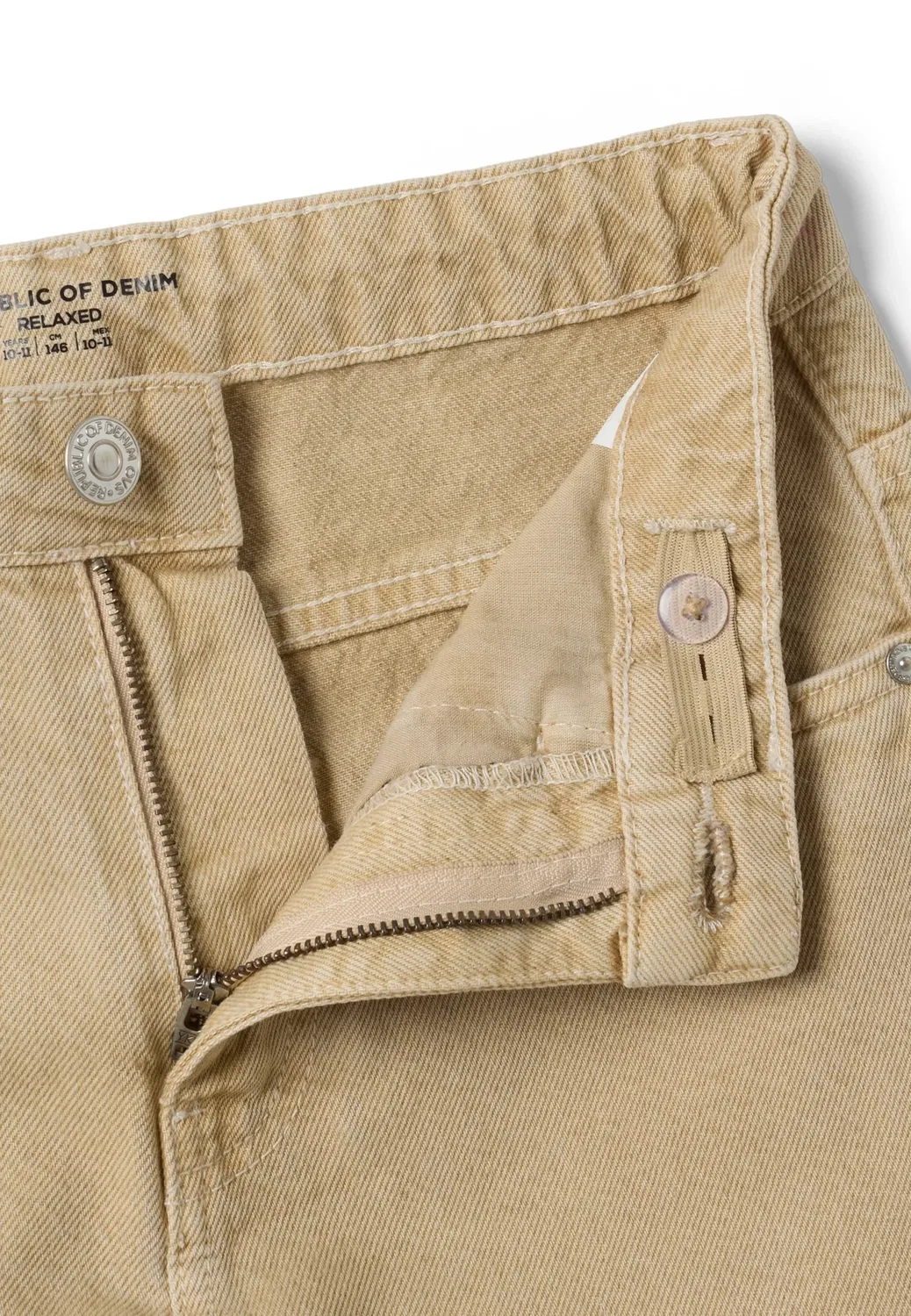 Джинсы свободного кроя - джинсы свободного кроя Ovs, Light Beige — фото 3