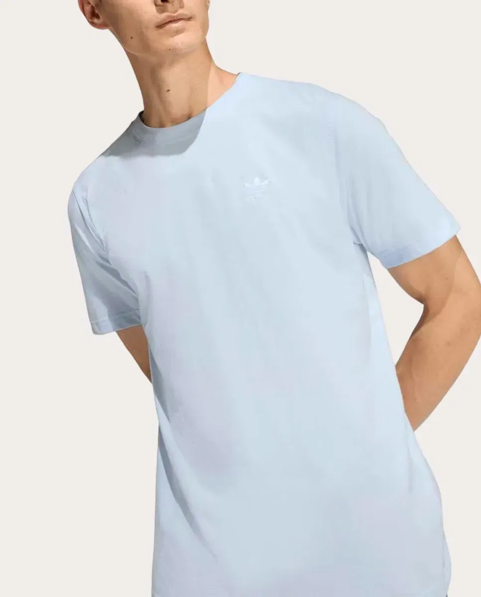 Мужская футболка с принтом Trefoil Essentials adidas, Azul — фото 3