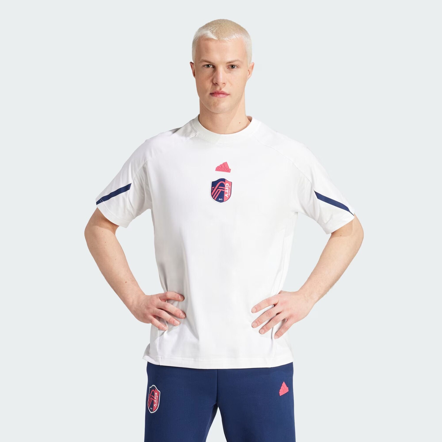 

Футболка St. Louis CITY SC для путешествий Gameday Adidas, цвет White