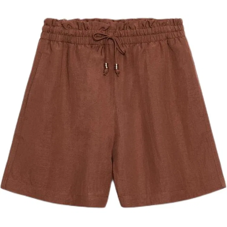 Женские шорты повседневные Dark Brick Red ZARA, темно-кирпично-красный