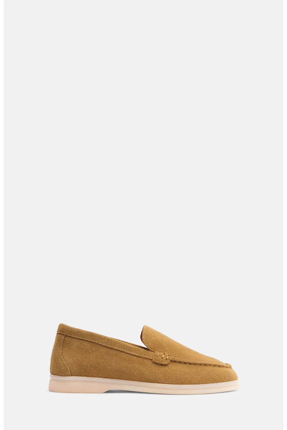 Туфли лоферы детские ручной работы Ludovica SCAROSSO, Beige - Suede
