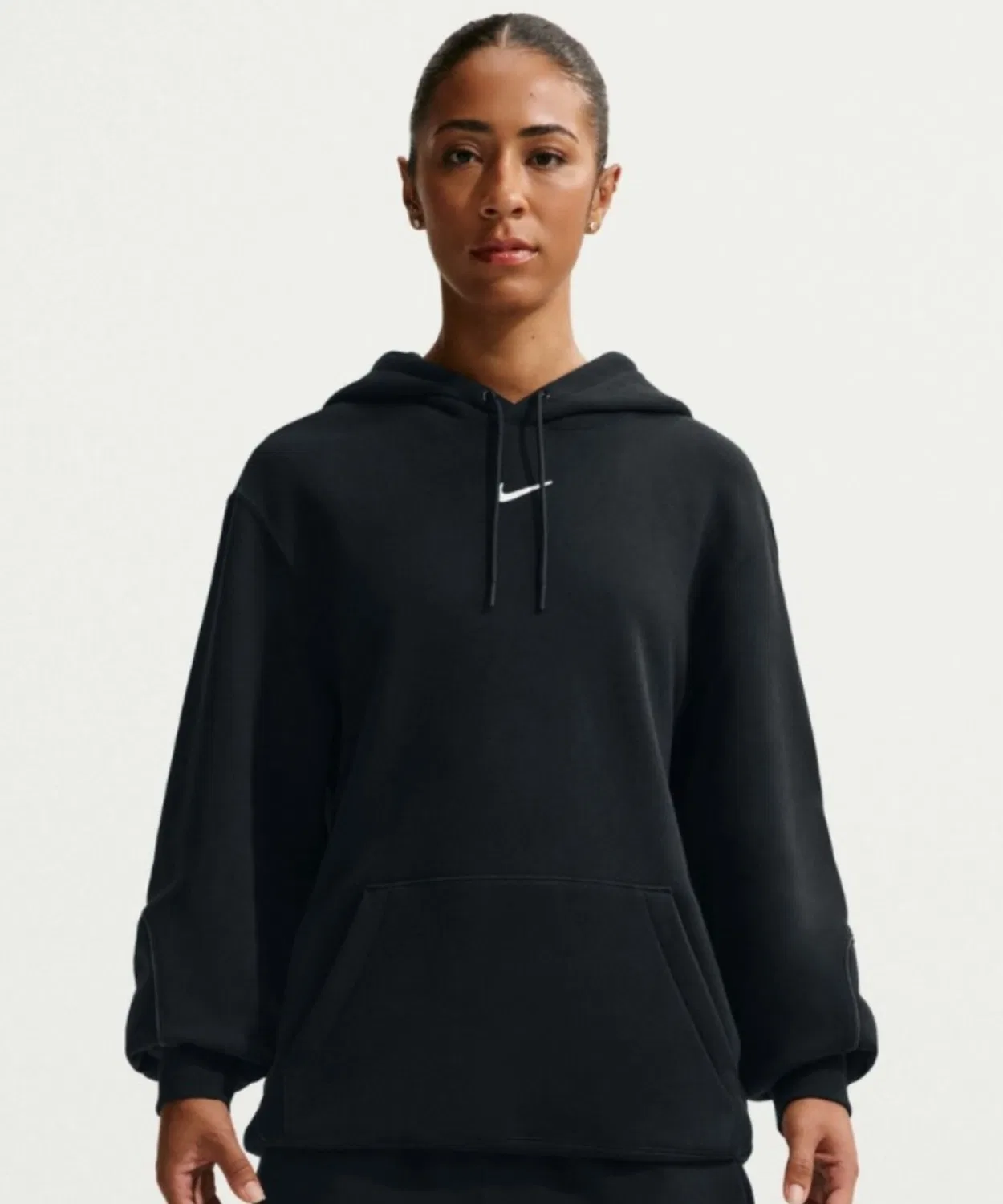 Мужской флисовый пуловер-худи с длинным рукавомNOCTA NIKE, Черный