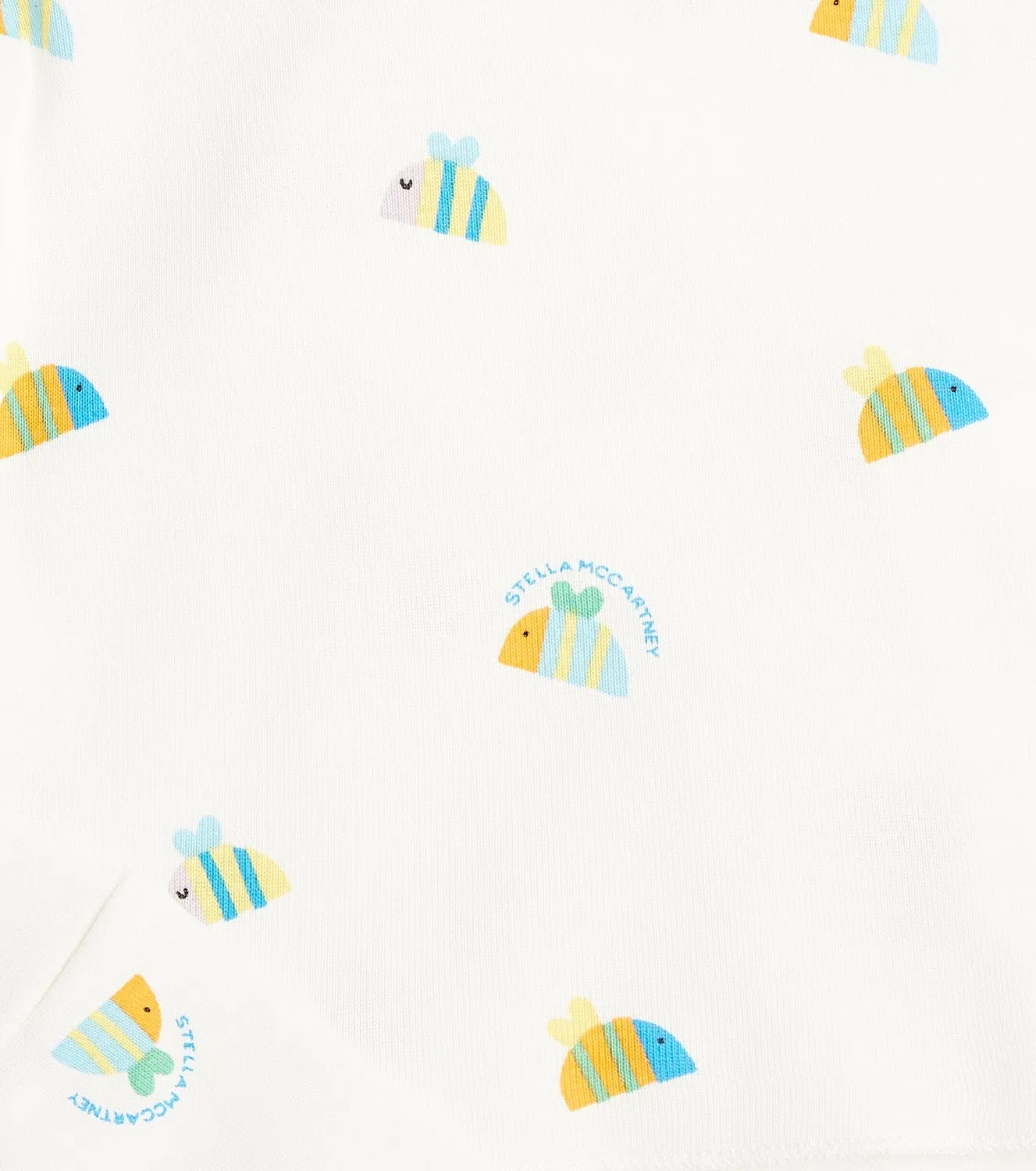 Комплект детской пижамы с принтом Stella Mccartney Kids, белый — фото 3