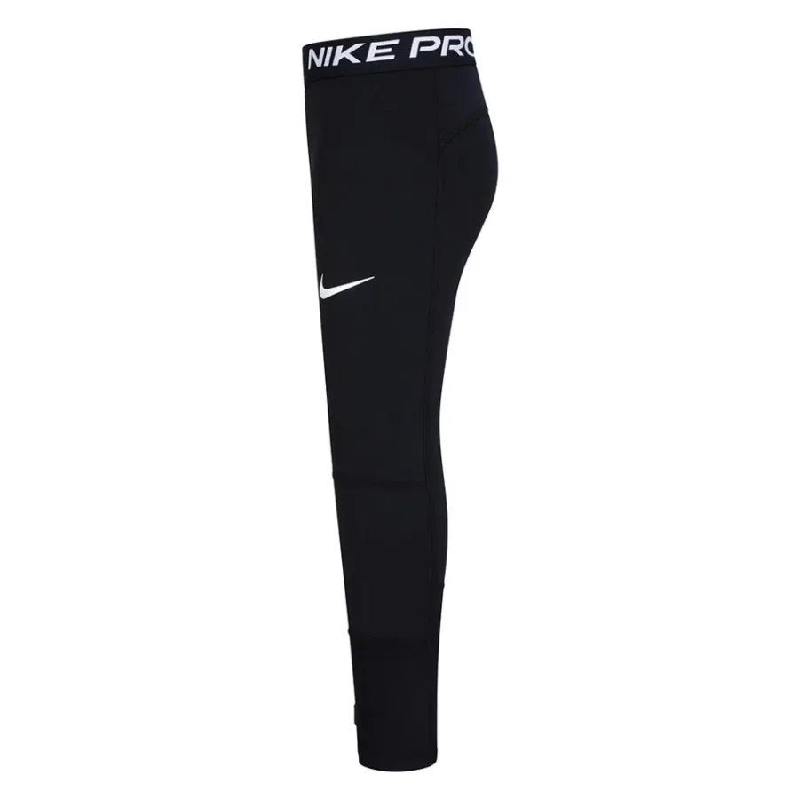 Леггинсы спортивные с длинным рукавом Nike Pro, Черный — фото 4