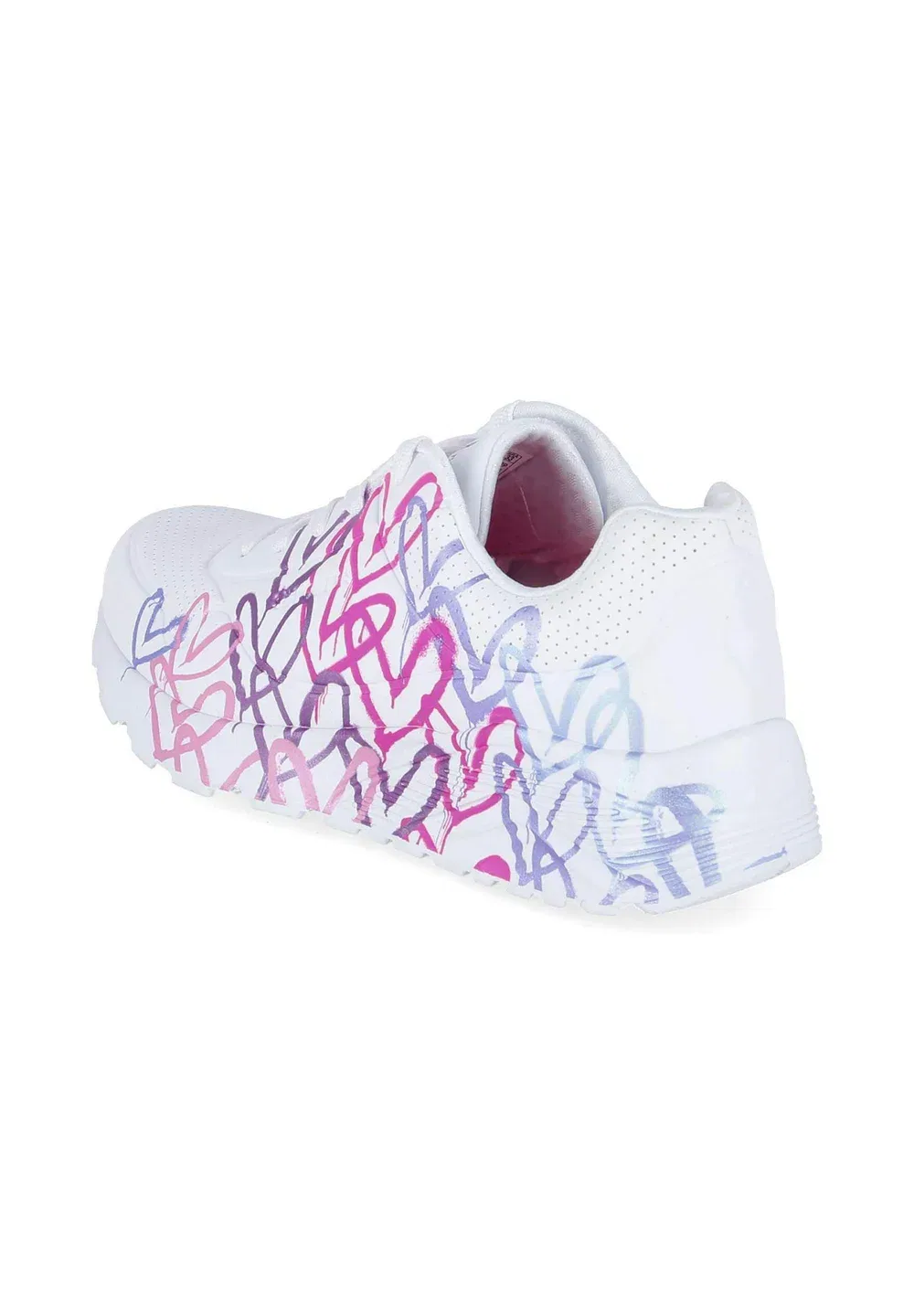 Унисекс - кроссовки Skechers, White Purple Pink — фото 4