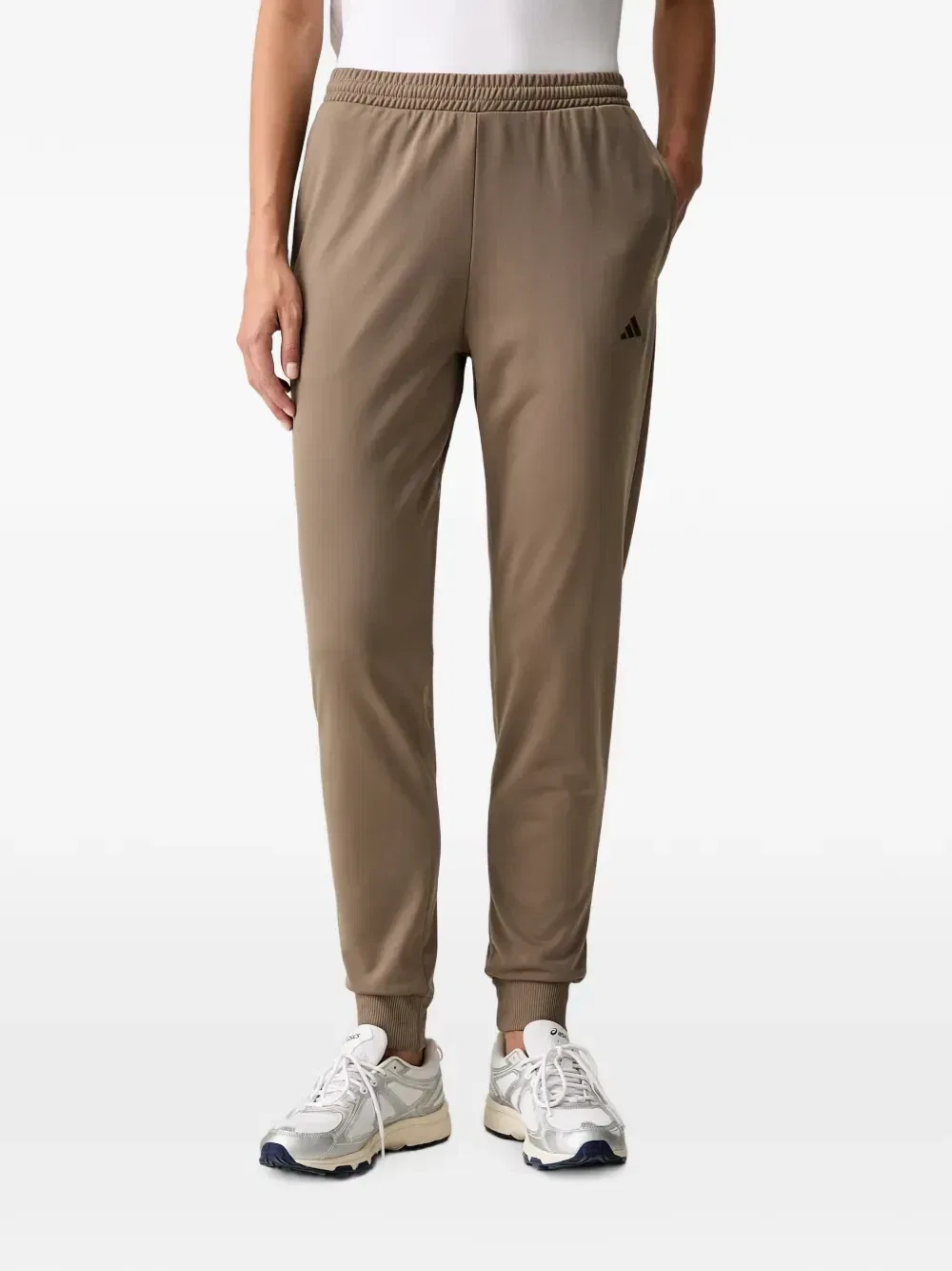 Спортивный костюм Essentials с вышитым логотипом Adidas, зеленый — фото 4