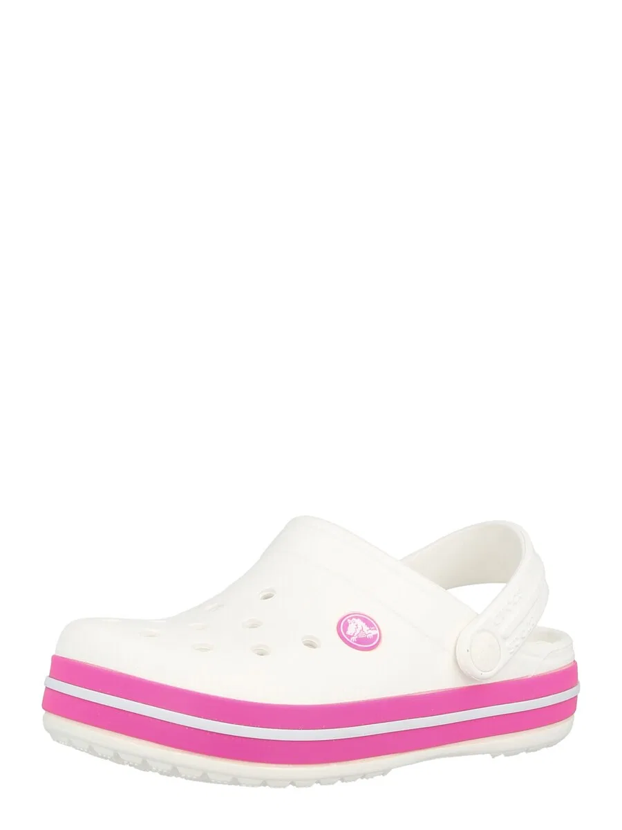 Сандалии Crocs белого цвета