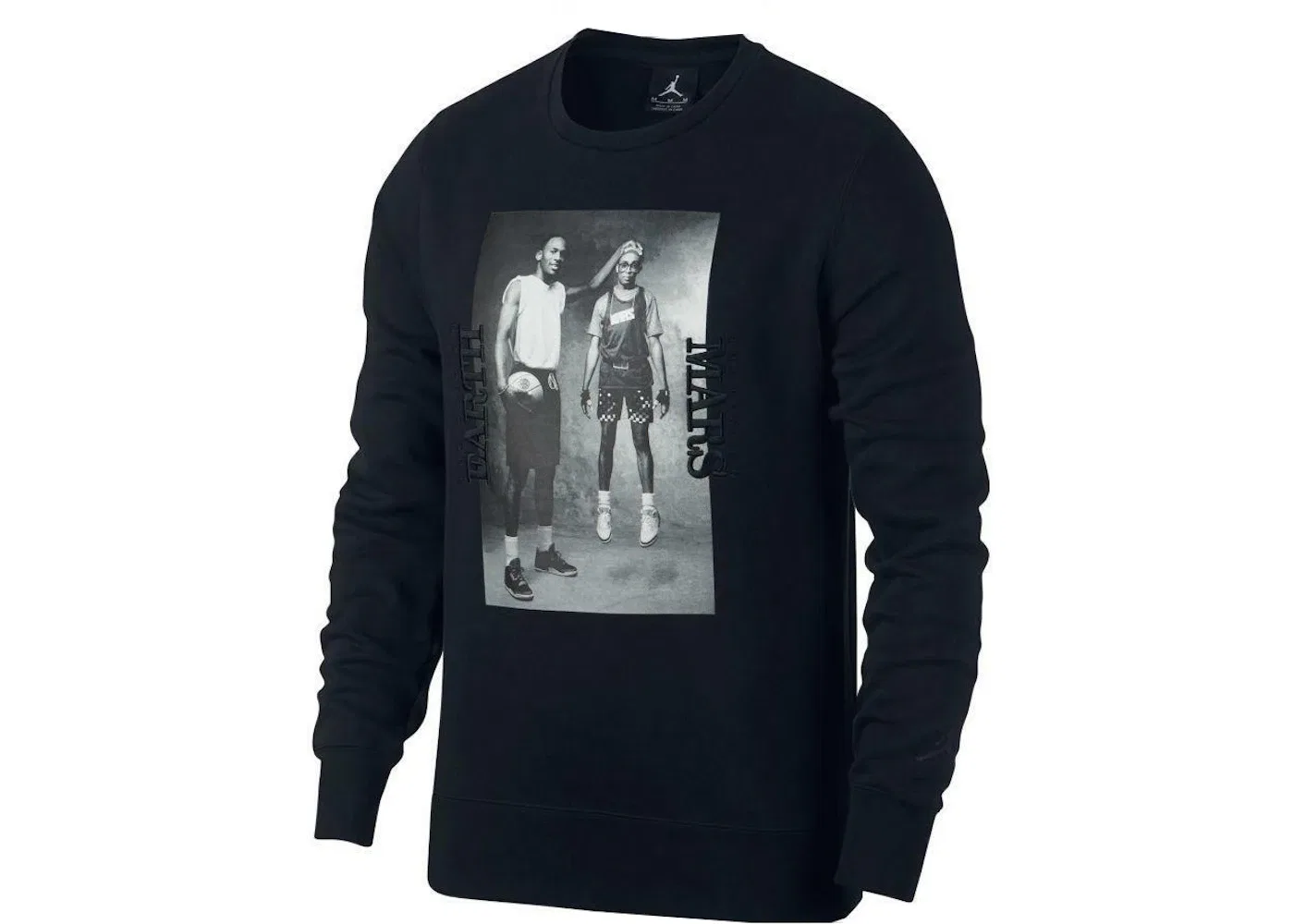 Мужской свитшот из флиса Air Sportswear Flight Fleece AJ3 Crewneck Jordan, Black/Black