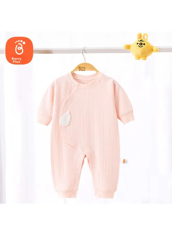 Боди-комбинезон с длинным рукавом из хлопка Babyprints, розовый