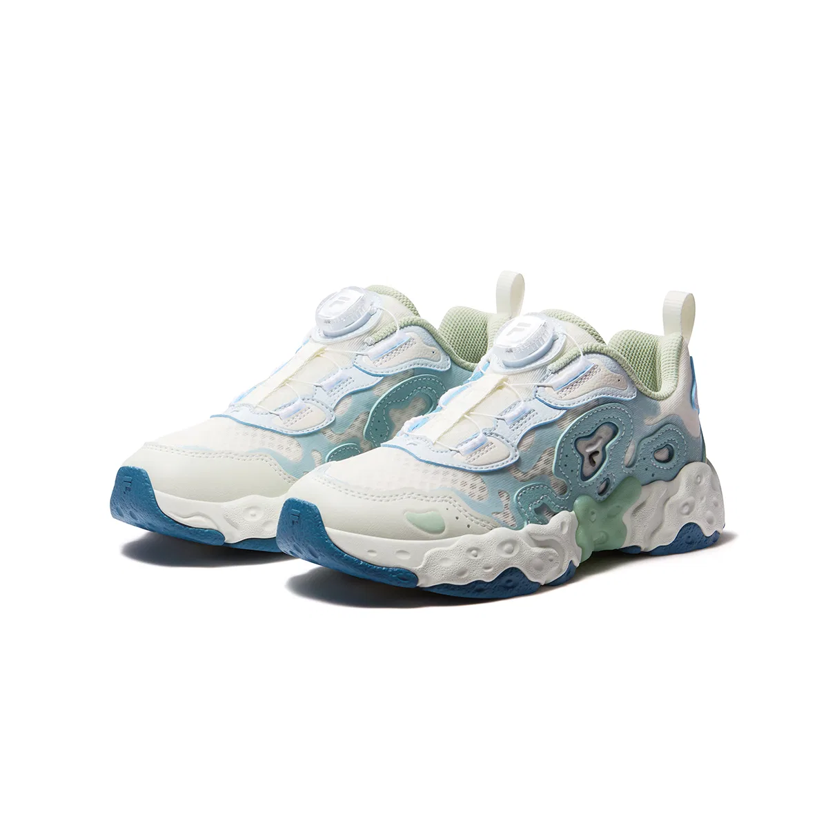 Детские беговые кроссовки Heritage FHT, FILA KIDS, Micro White/Illusion Blue — фото 3