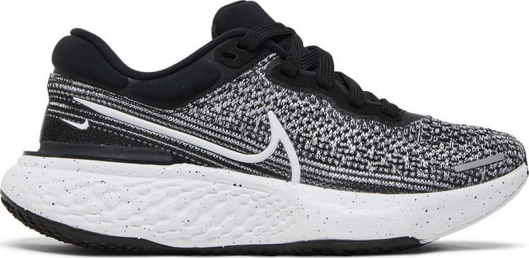 Кроссовки Nike Wmns ZoomX Invincible Run Flyknit 'White Black', серый - фото