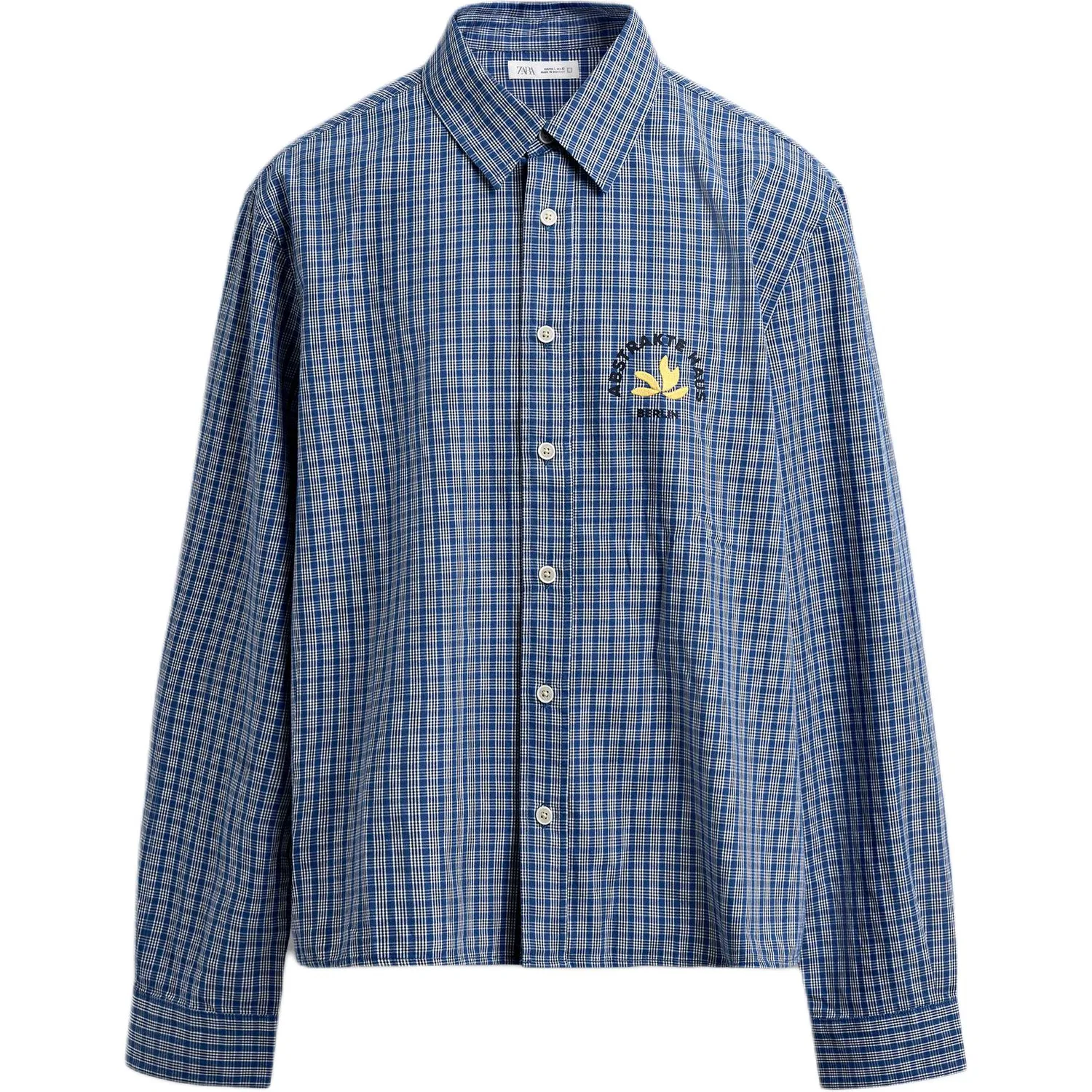 Мужское синее пальто ZARA, Blue