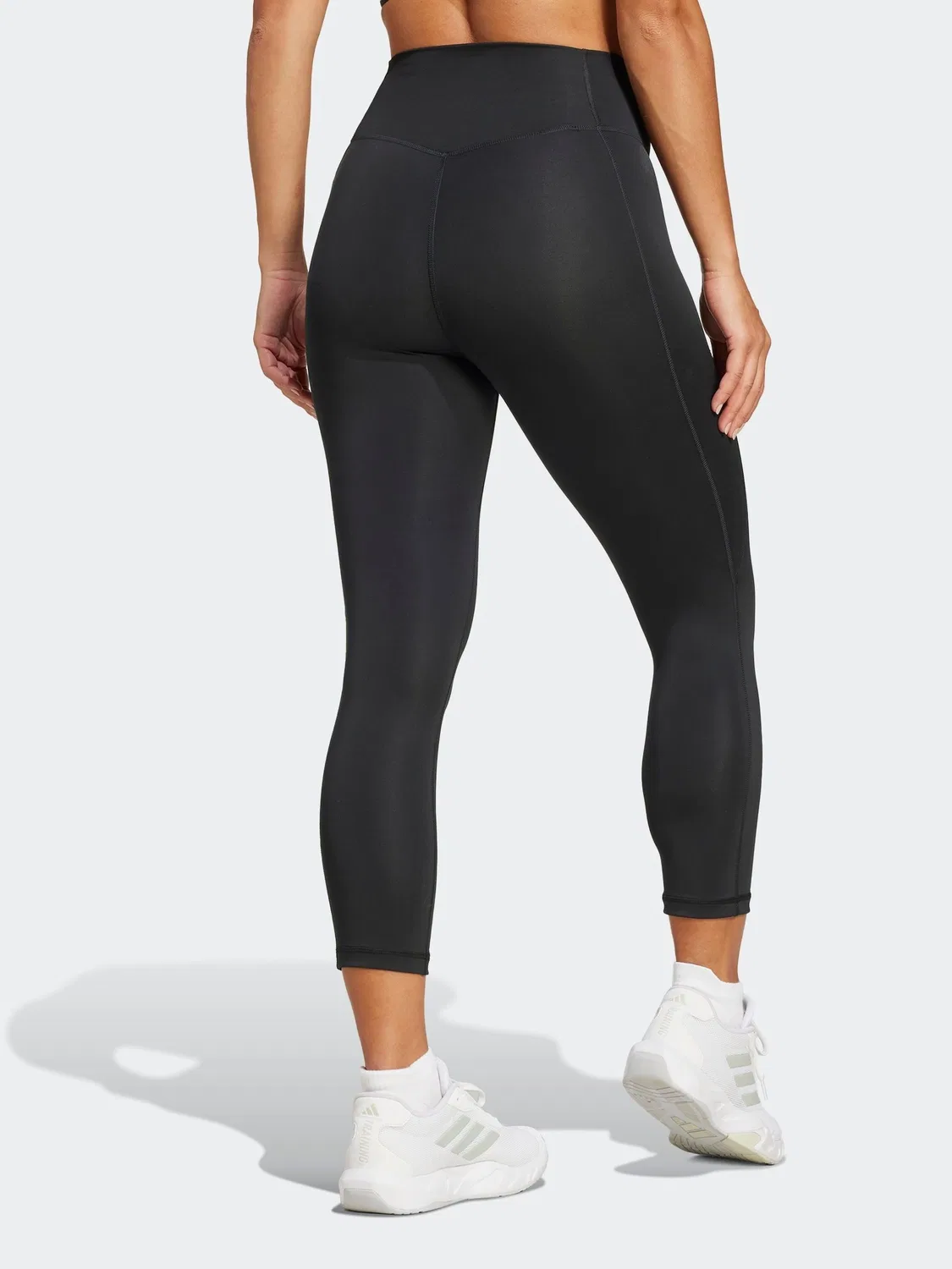 Леггинсы 3/4 adidas Optime Essentials Stash, черный — фото 2